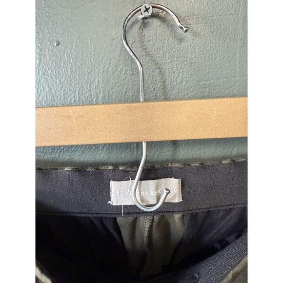 Everlane Womens Green Cropped Pleated Pull On Pants Size Medium - Picture 3 of 3